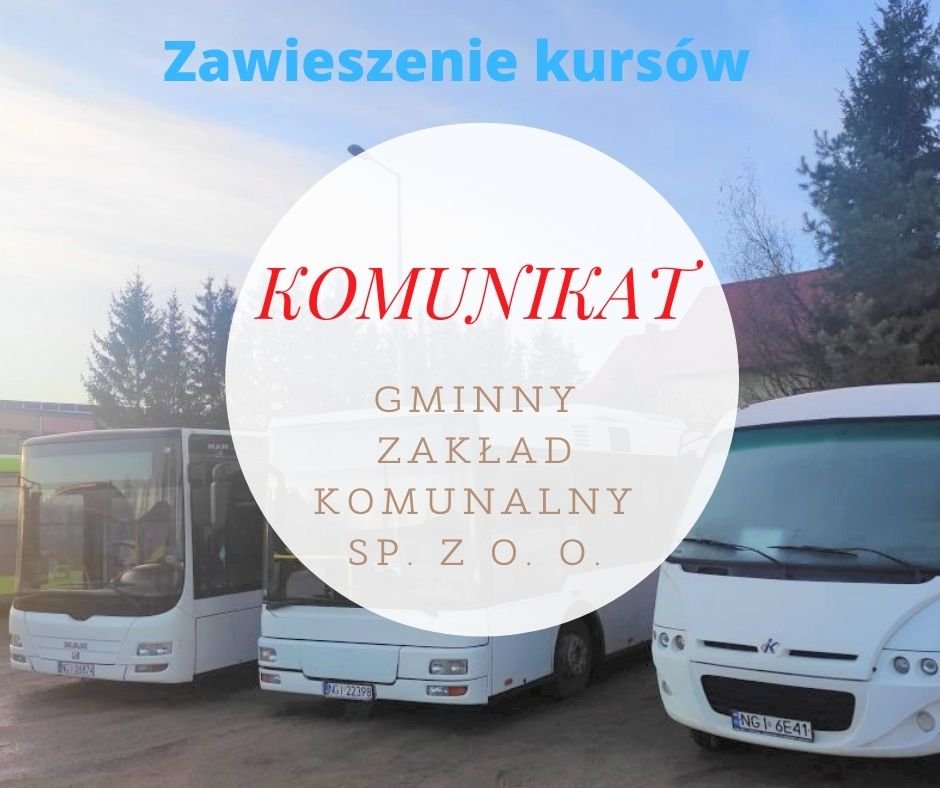 Gminny Zak Ad Komunalny W Bystrym Zawiesza Cz Kurs W Autobusowych